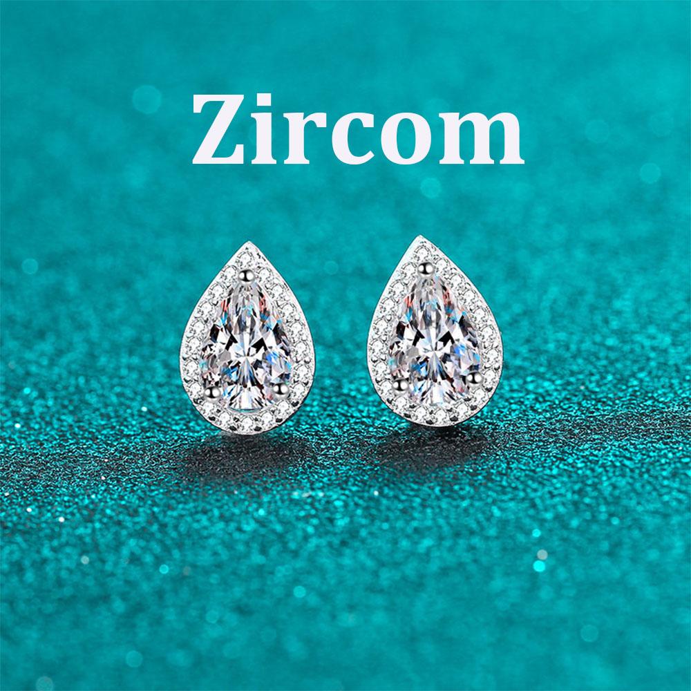 0.5-1ct D Color Moissanite Stud Earrings For Women Top Quality 100% 925 Silver Sparkling Wedding Jewelry