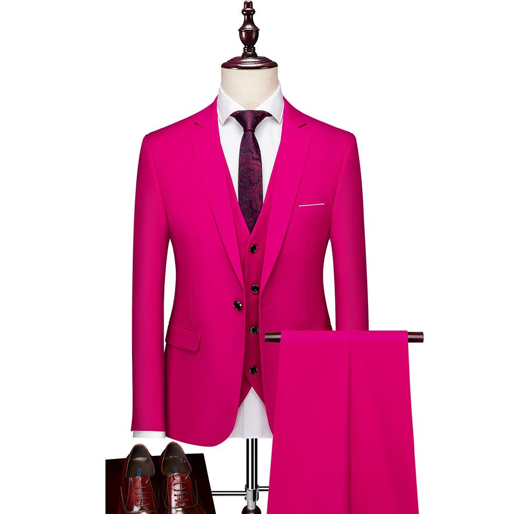 Herrenbekleidung Herren Business Casual Anzug Anzug Hochzeit Bräutigam Anzug Dreiteiliger Anzug Anzüge und Blazer