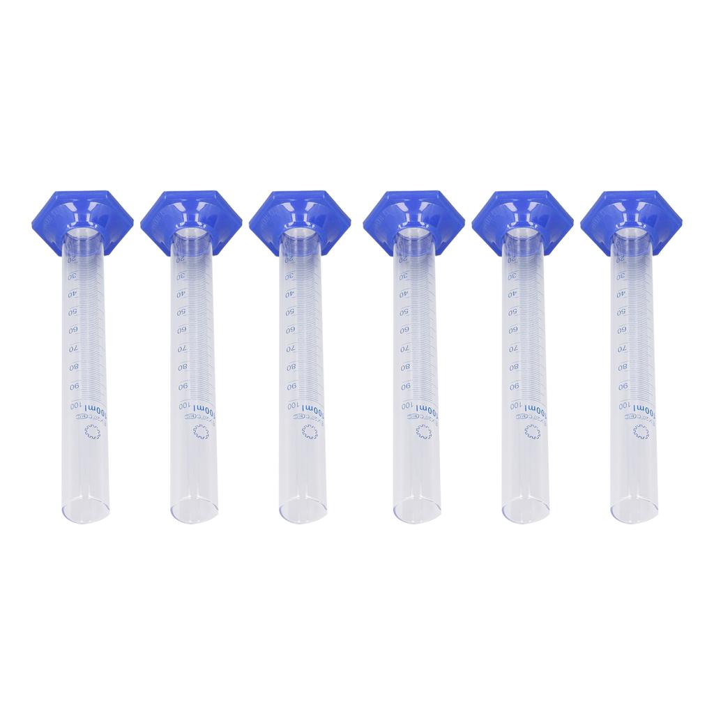 10Pcs Measuring Cylinder Glass 100ml Large Capacity Clear Scale Tool Set Kit for Experiment