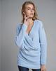 Autumn and winter new solid color European and American OL commuter knitted sweater women's thin sweater