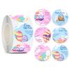 500pcs Rolled Easter Sticker for Easter Gift Sealing Sticker Adhesive Label Easter Day Holiday Happy Decoration Label