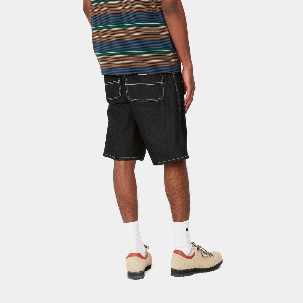 Carhartt Wip contrast-stitch logo-patch shorts I033333-89-2Y