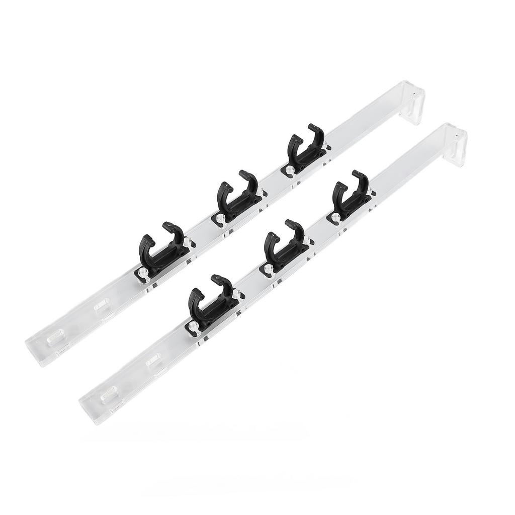 2Pcs Aquarium Light Holder Adjustable Acrylic Transparent Easy Installation Fish Tank Light Riser Stand Bracket for