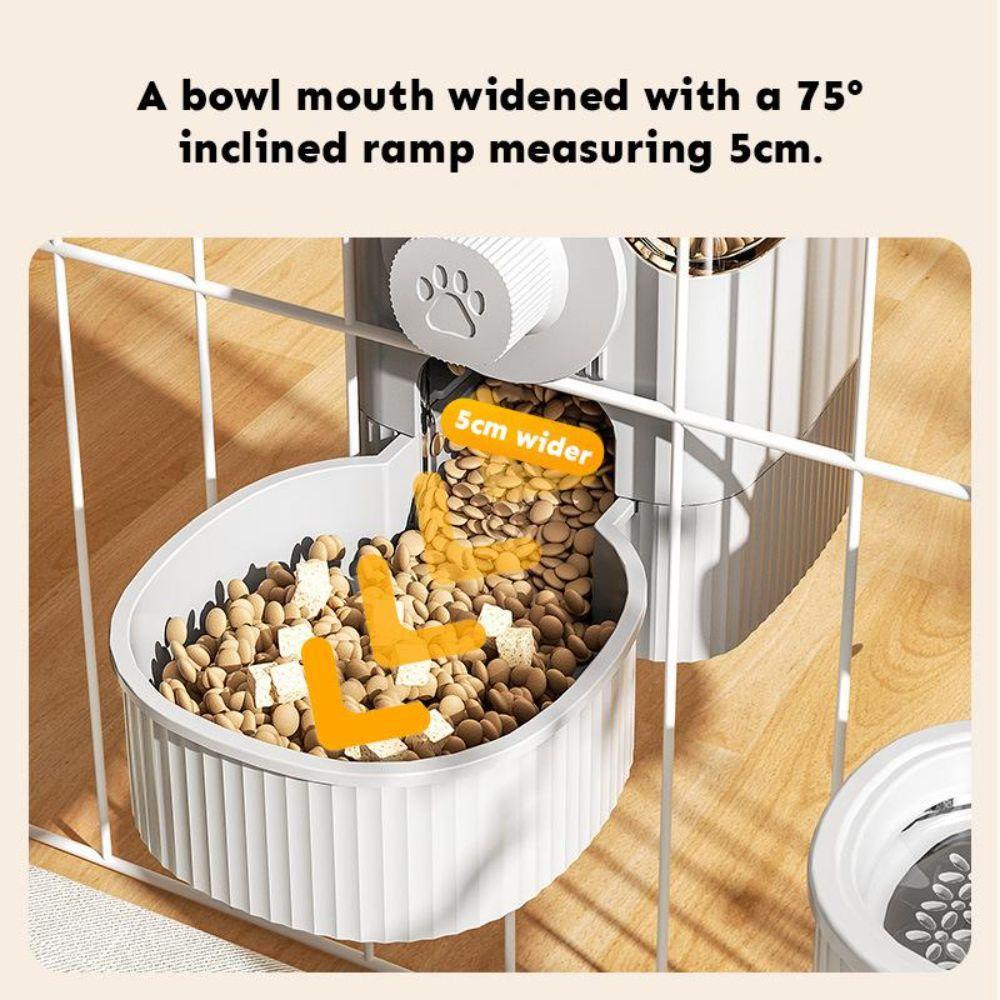 Anti-Tipping Hanging Cat Water Dispenser for Dog Cat Rabbit Cage Feeding and Drinking