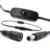 DC5521 Male To Female Extension Cable With On Off Switches For Monitors Cameras And DIY Projects