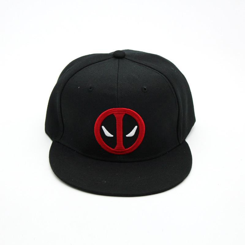 Adjustable Baseball Deadpool Cap Flat Brim Hat Accessory Decorations