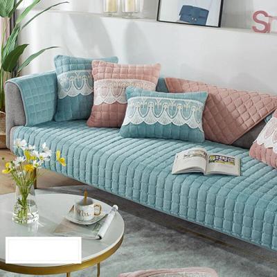 Plush Sofa Cover Thicken Velvet Sofa Towel Slip Resistant Slipcover Seat Universal Solid Color Warm Sofa Towel Couch Cover