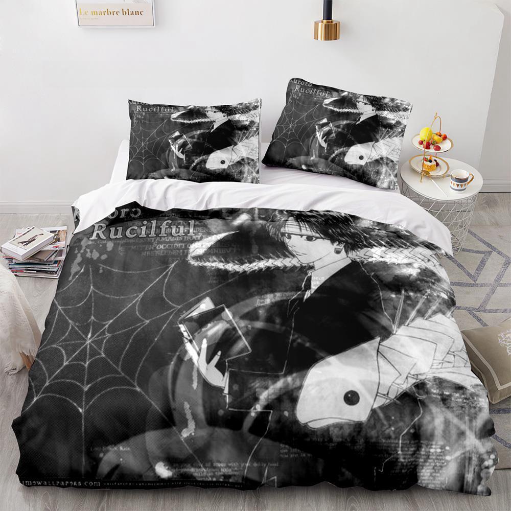 HUNTER×HUNTER Bedding Set Single Twin Full Queen King Size Bed Set Adult Kid Bedroom Duvet cover Sets bed furniture set bedroom