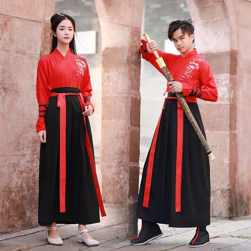 Men's Clothing Hanfu Martial Arts Style Chivalrous Handsome Men's Suit