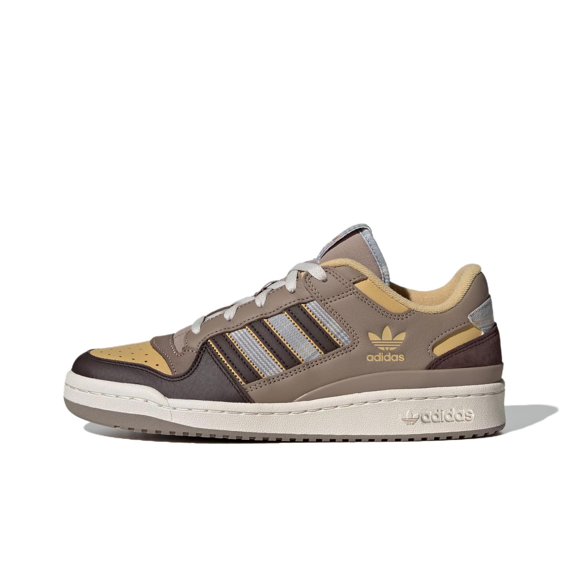 Adidas Originals Forum Low CL Unisex Beige Charcoal Brown Lifestyle Sneakers JH9595 40.5 коричневый