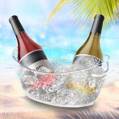Yousheng Ice Bucket 5L Large Capacity Boat Shape Ice Container with Ice Shovel Ice Pail for Party Wine Beer