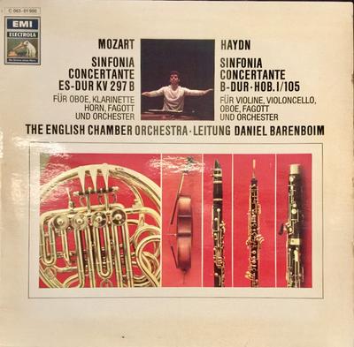 LP Record WOLFGANG AMADEUS MOZART JOSEPH HA Sinfonie Concertante In E Flat For 1C06301900 EMI Electrola Germany Classical Used