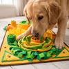 Snuffle for Dogs and Cats with Two Squeaky Round Pads, Slow Feeder Puzzle Toy, Indoor Sniffing Activity, 9050 cm