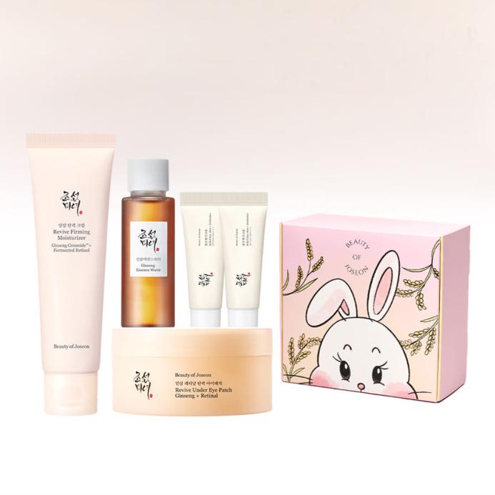 BEAUTY OF JOSEON Ginseng Moisturizing Cream & Eye Patch Gift Set + 3 Travel-Size Gifts | Korean Skincare