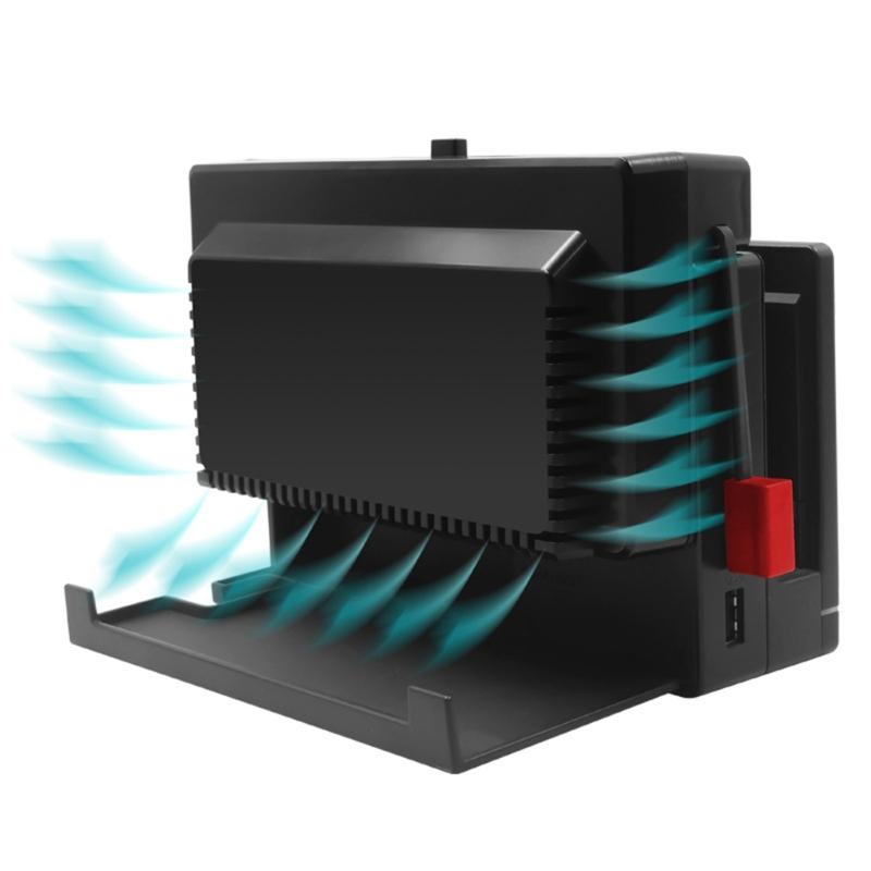 Console Cooling Fan Stand USB Docking Base with Build-in Cooling Fan Enhances Heat Dissipation for Host