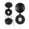 100 Pieces Small Plastic Shutter Screw Caps Black Fold Screw Snap Covers  Covering Screw Heads