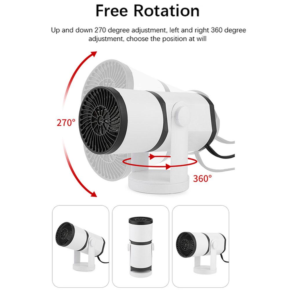 2in1 Portable Electric Car Heater Heating Cooling Fan Warmer Wind Defrosting Black ABS Snow Demister Defroster 12V 150W/24V 200W