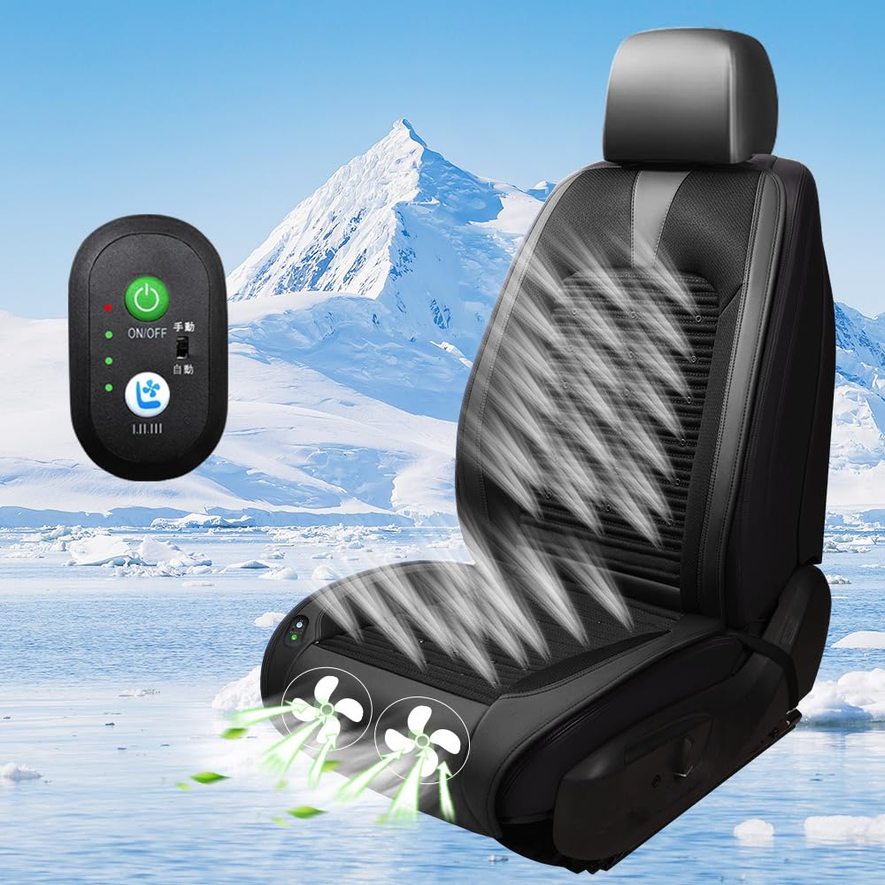 

Ceskony Cool Seat 2 Large 2025 Innovative 48 Air Car Cool Air 3 уровня автоматического 2 USB зарядка автомобильное сиденье пассажирское сиденье легко тепловой удар тепло чёрный