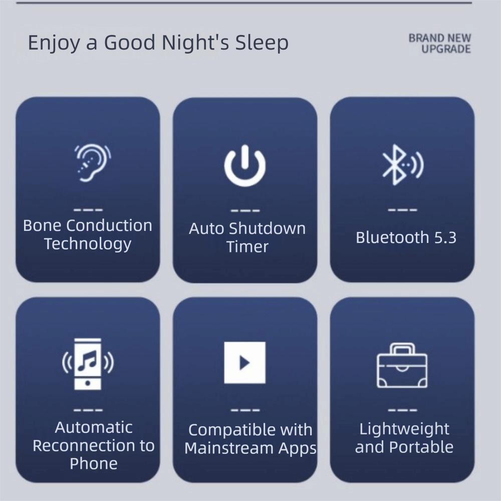 Bluetooth 5.3 Under Pillow Bluetooth Speaker Ultrathin Sleep Speaker  Home Use