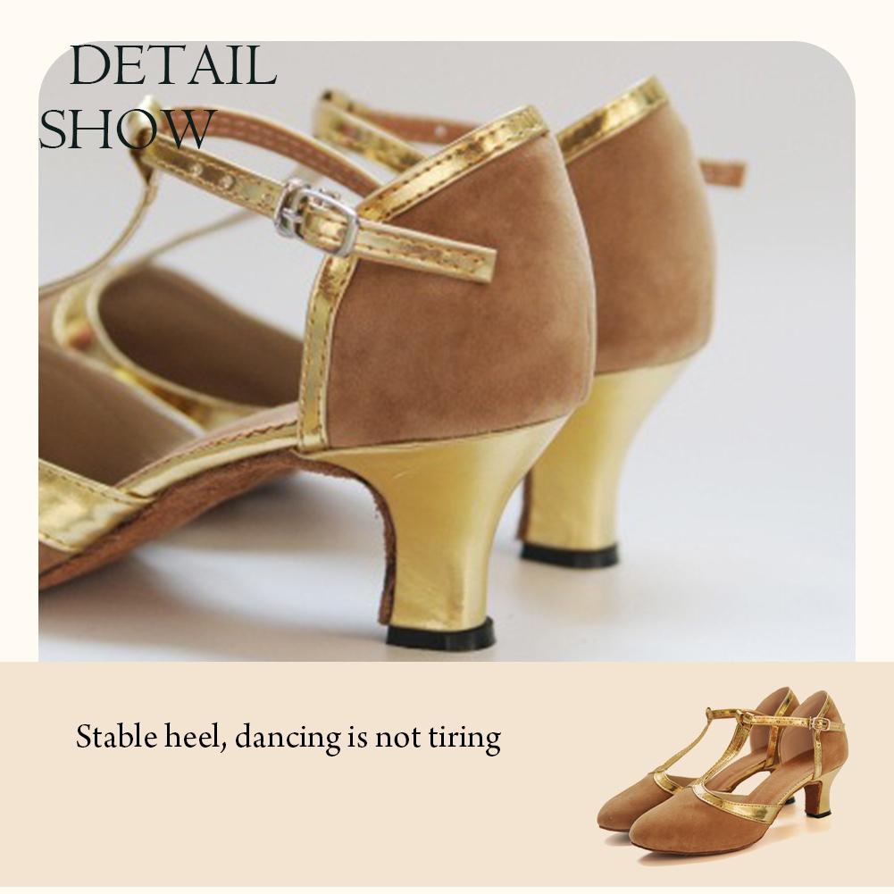 Tanzschuhe Damen Standard und Latein Geschlossene Latein-Tanzschuhe Damen 5CM Damen Salsa Latein-Tanzschuhe Tango