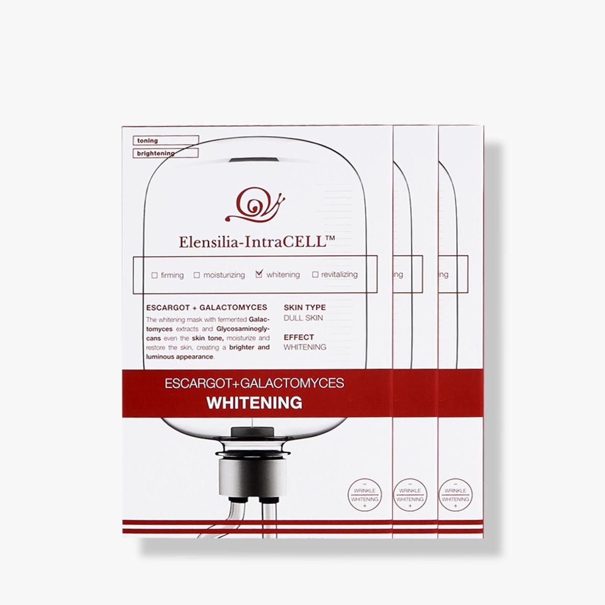 3 Intracell Escargot Galactomyces Whitening Masks