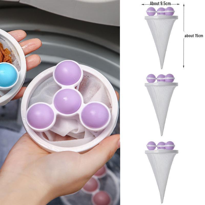 Floating Washing Machine Lint & Hair Remover Net Bag