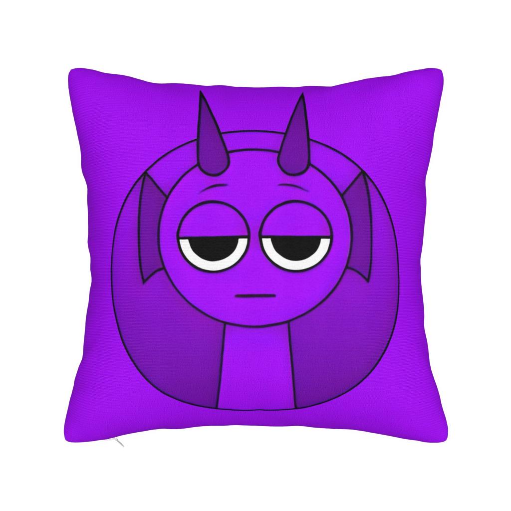 Sprunki Grey Oren Funbot Square Pillow Covers Polyester Home Beats Game Cushion Case Cool Home Decoration Pillowcase