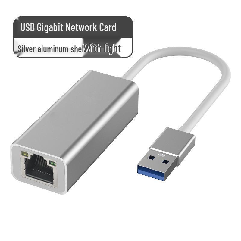TYPE-C/USB To Gigabit Adapter 10/100/1000M Network Card, Driver-Free, Type-C To RJ45 Port