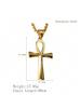 Stainless Steel Cross Pendant Necklace For Women Men Link Chain Charm Necklace Cool Boys Girls Punk Hip Hop Jewelry Gift