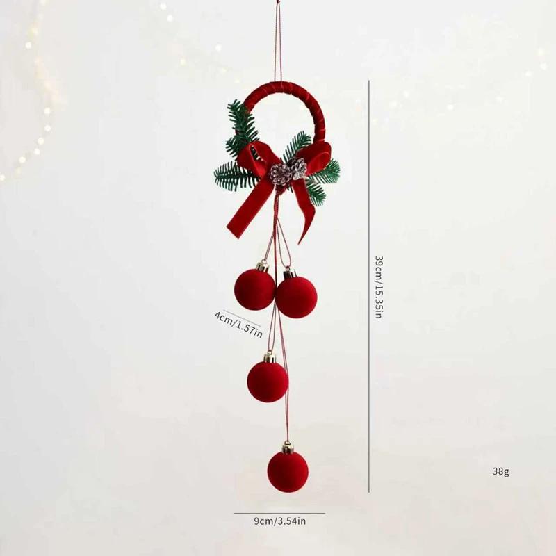 Christmas Ball Ornament Nordic Bells Christmas Tree Hanging Pendants Decorations For Home New Year Party Supplies Gifts