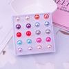 Plastic Resin Temperament White Womens Fashion Earrings Suit