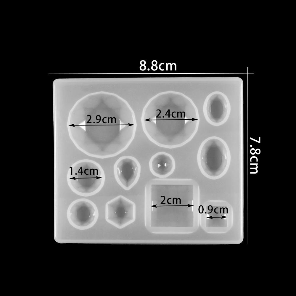 1 Stück Silikonform Halbkugel Oblate Cabochon Anhänger Harz Silikonform Handgefertigtes Werkzeug Epoxidharz Formen Schmuckherstellung