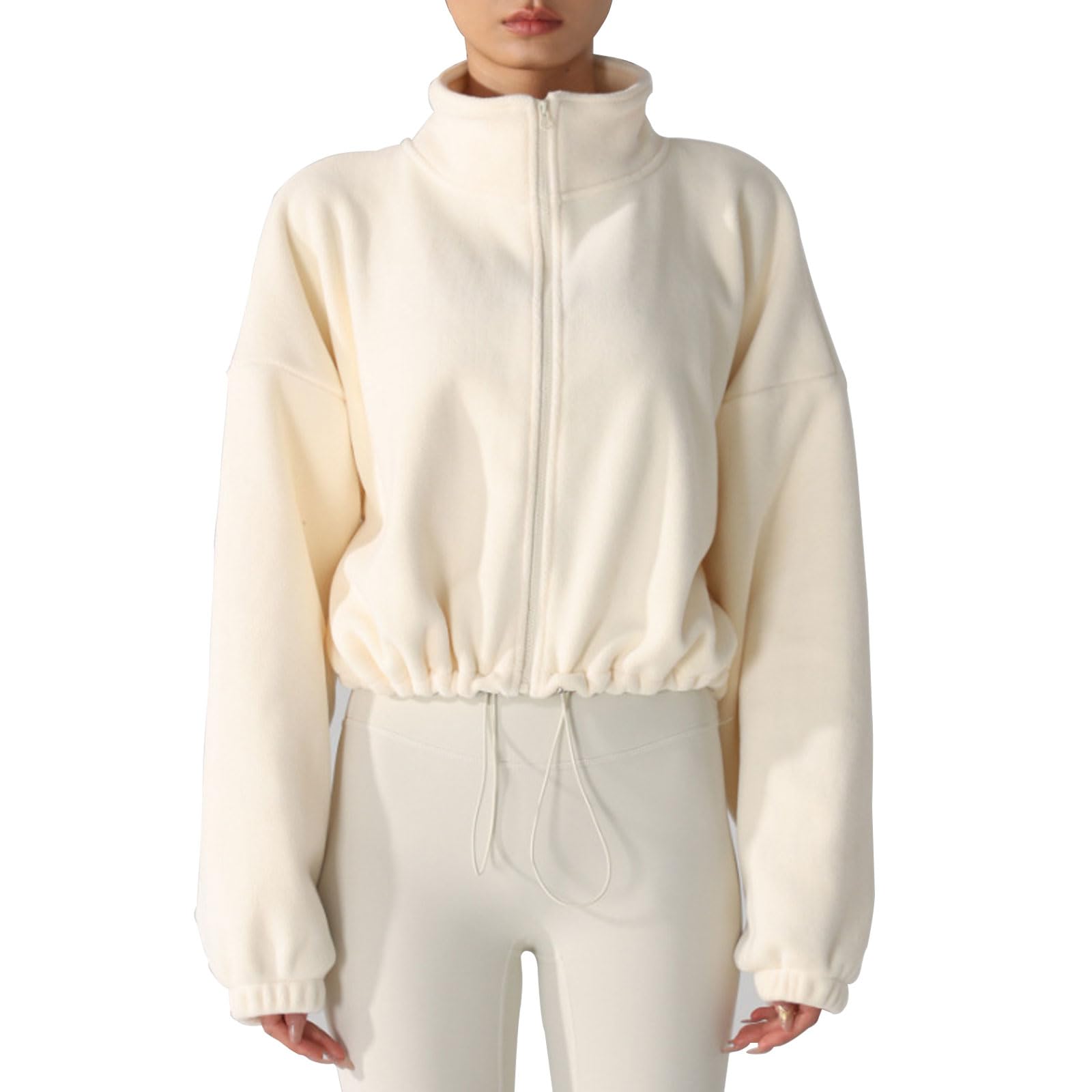 

Теплый предмет первой необходимости для йоги на открытом воздухе Покажите свою йогу Держите и включает размер M [Yodilala] Одежда, Йога, Уверенность, Куртка, Теплый, Удобный, Спортивная одежда, белый