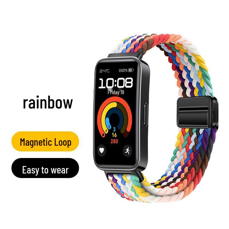 Huawei Band 10 Nylon Woven Strap with Magnetic Buckle for Smart Band 8/9