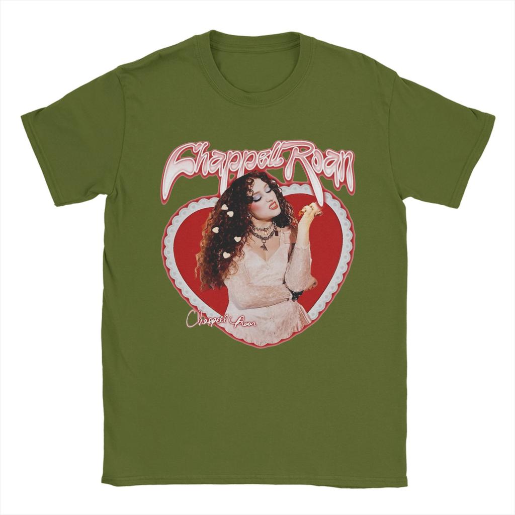 Pánská trička Grunge Rám Láska Chappell Roan Vintage 100% Bavlněná trička Krátký rukáv T-košile O-výstřih Topy Léto