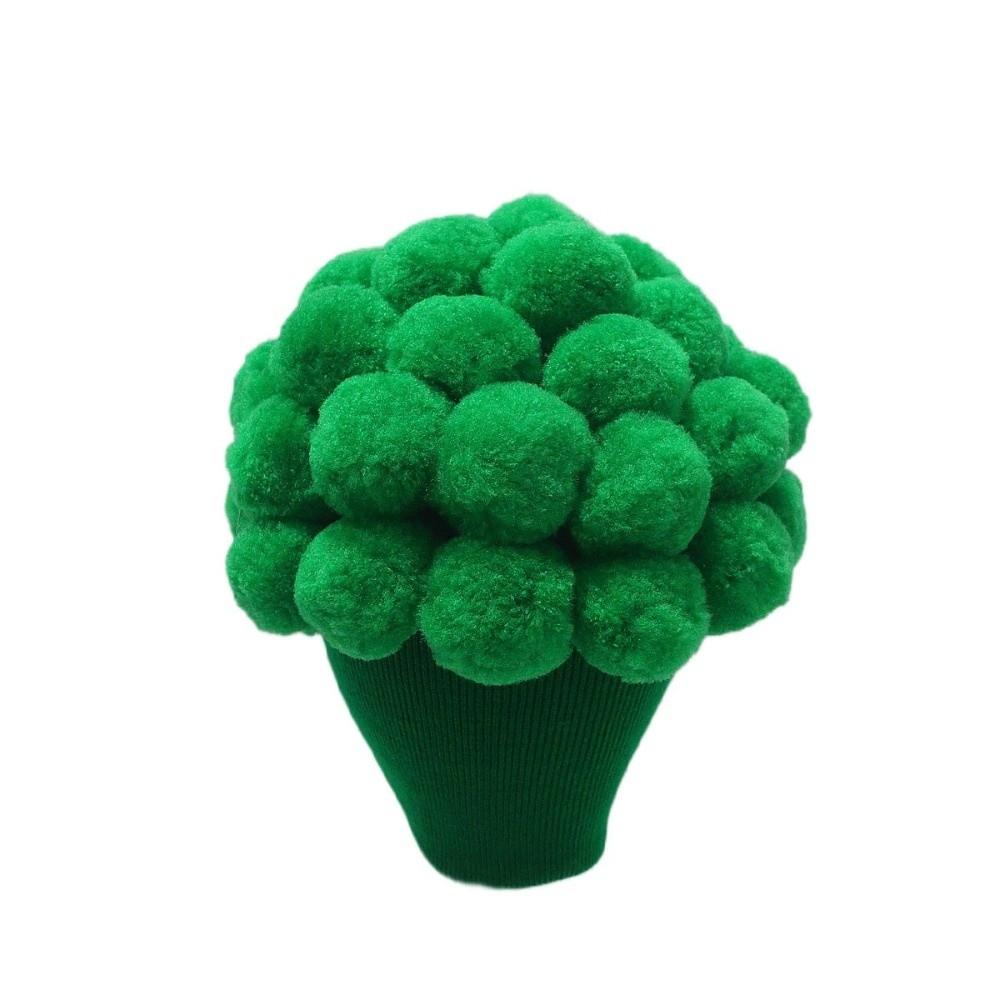 Knitted Vegetable Beanie Cap Warm Lining Novelty Headgear Cute Broccoli Hat Cosplay Events