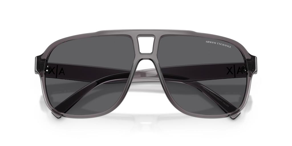 Armani Exchange Sunglasses SHINY TRANSPARENT GREY POLAR GREY 61mm 82398161 0AX4104S [ARMANI EXCHANGE]
