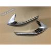 Chrome / Carbon Fiber Look Front Fog Lights Lamps Eyebrow Strip Cover Trim For Peugeot 3008 5008 GT 2017 -  Car Accessories