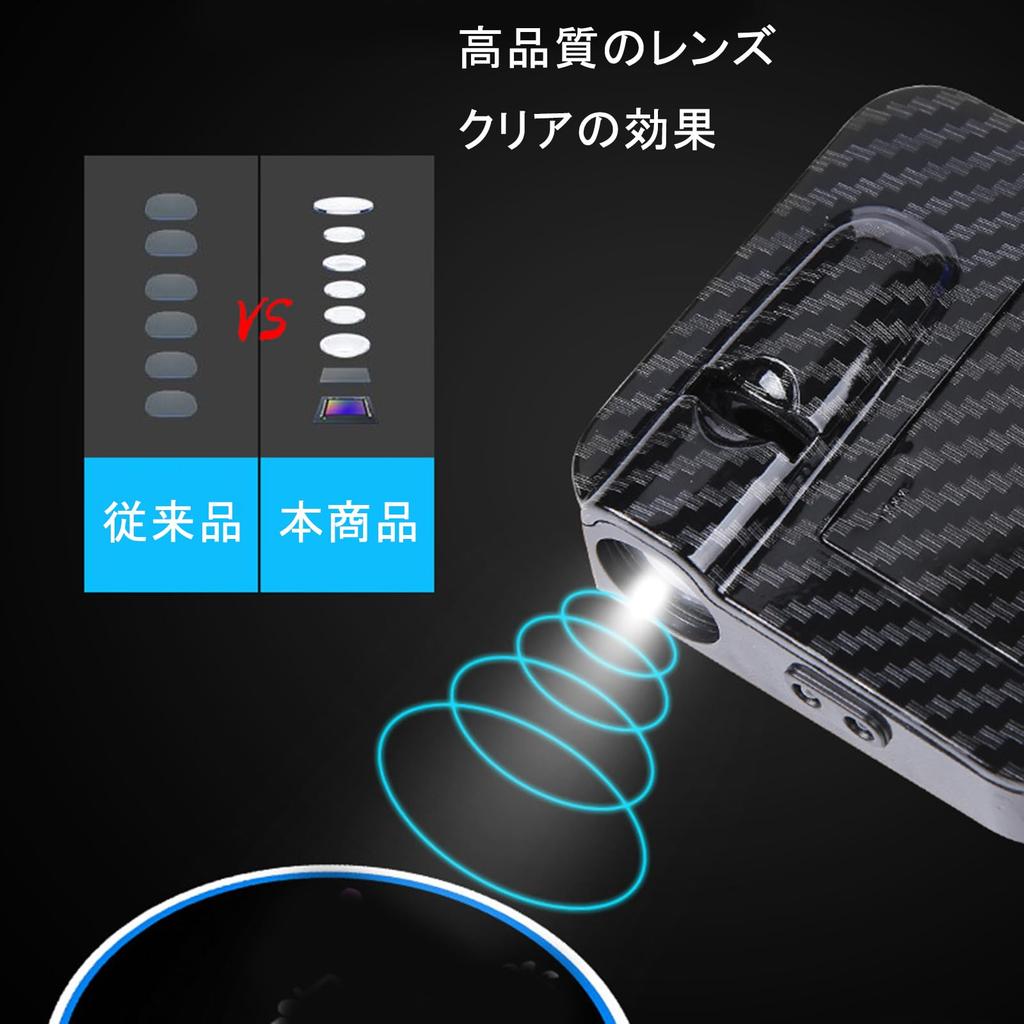 Car Curtain Lamp, Courtesy Light, Set of 2, No Construction Required, LED Logo Projection,
