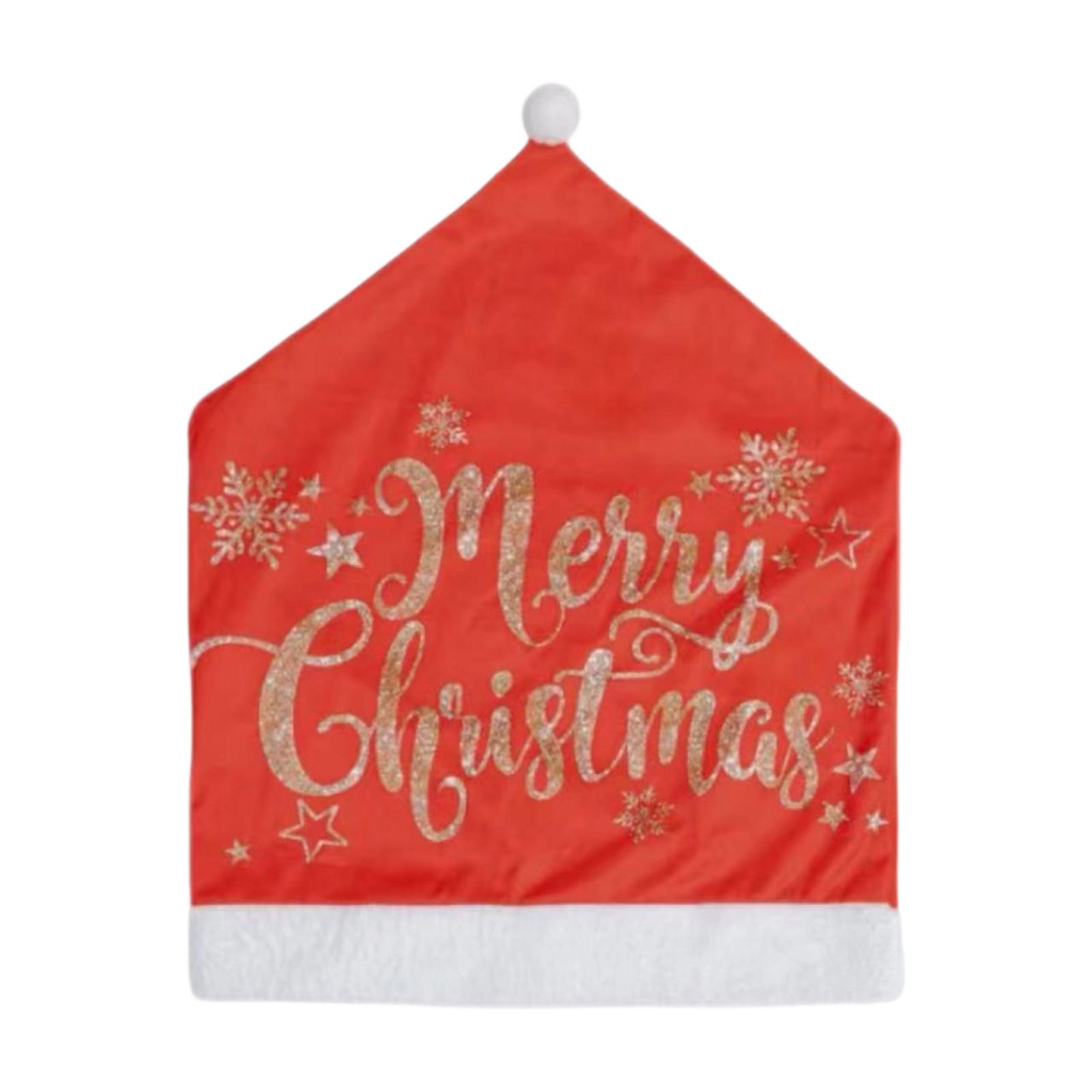 

Рождественские чехлы на стулья Рождественские украшения для стола и стульев Реквизит для создания атмосферы Мягкие подушки One Size