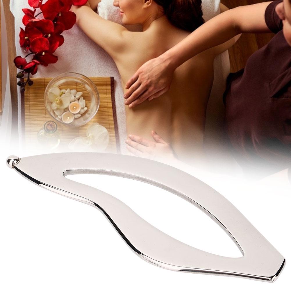 Stainless Steel Massage Plate Body Scraping Guasha Board Muscle Release Physical Therapy Tool