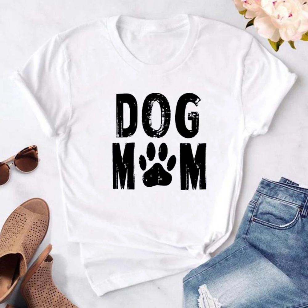 Black White Cartoon Dog Paws Tshirt Dogloving Pet Owner Tshirt Durable Plussize Casual Unisex Women Unisex Tshirt Daily Wear
