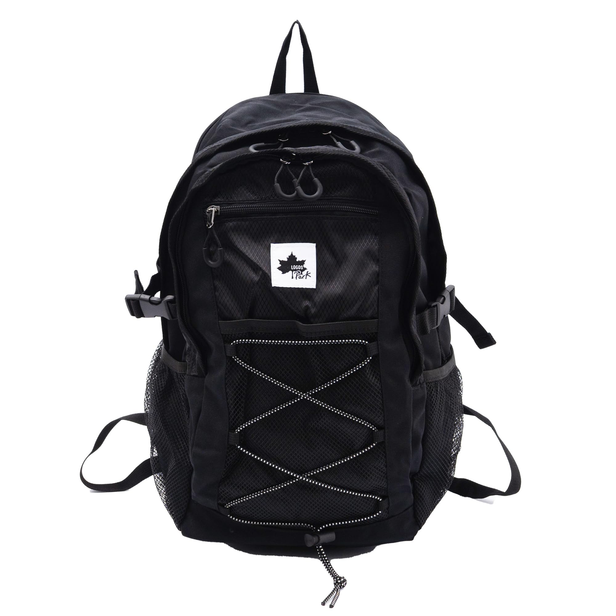 

Logo Spark Backpack, Medium Size, Bungee Cord Daypack, Black, Medium
