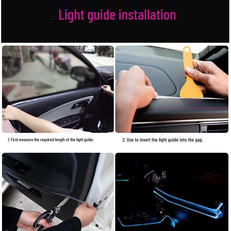 USB Car Interior LED Ambient Light Strip
