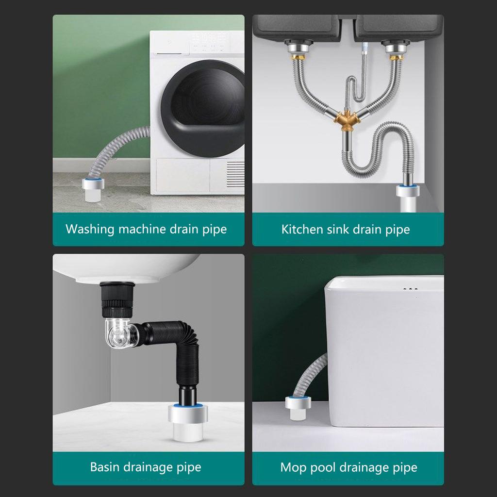 ABS Drain Seal Plug Easy to Use Silicone Drain Cover Simple for Odor Prevention & Leak Protection in Kitchen & Bathroom