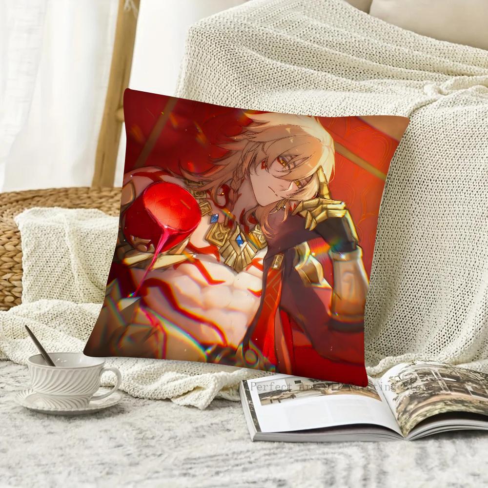 1pc Game Honkai Star Rail Mydei Pillow Case Square Pillow Bedroom Sofa Leisure Comfort Cushion Car Living Room Home Decoration