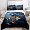 Colorful Flying Butterfly All Season Duvet Cover Comforter Bedding Set Soft Quilt Cover and Pillowcases SingleDoubleQueenKing