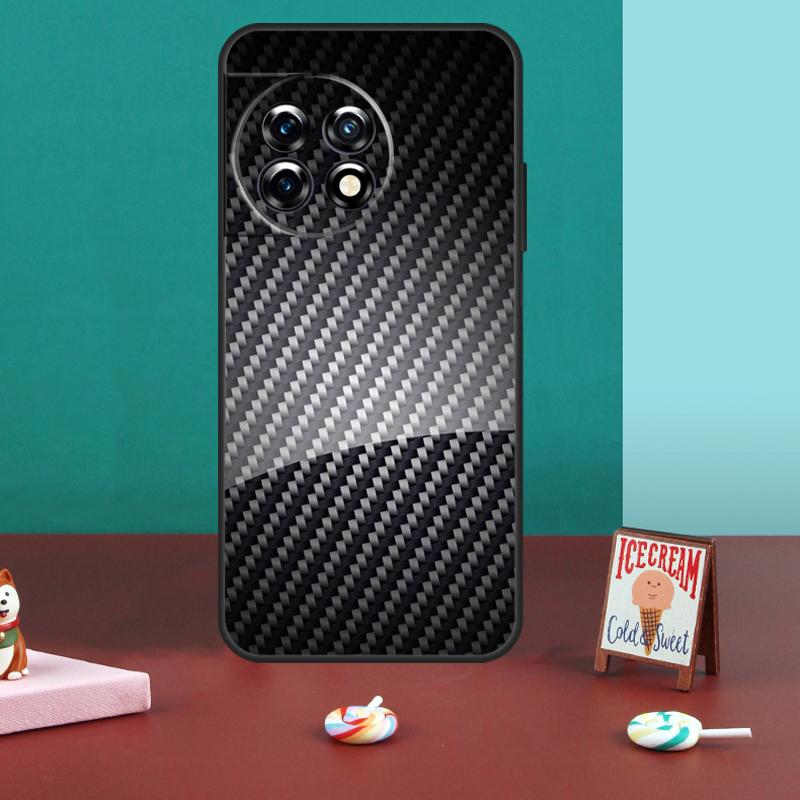 Car Carbon Fibre Pattern Case For OnePlus 15 13 12 11 13R 13T 12R 10R 8T 10T Nord CE 4 3 2 Lite N20 N30 Nord 5 Cover
