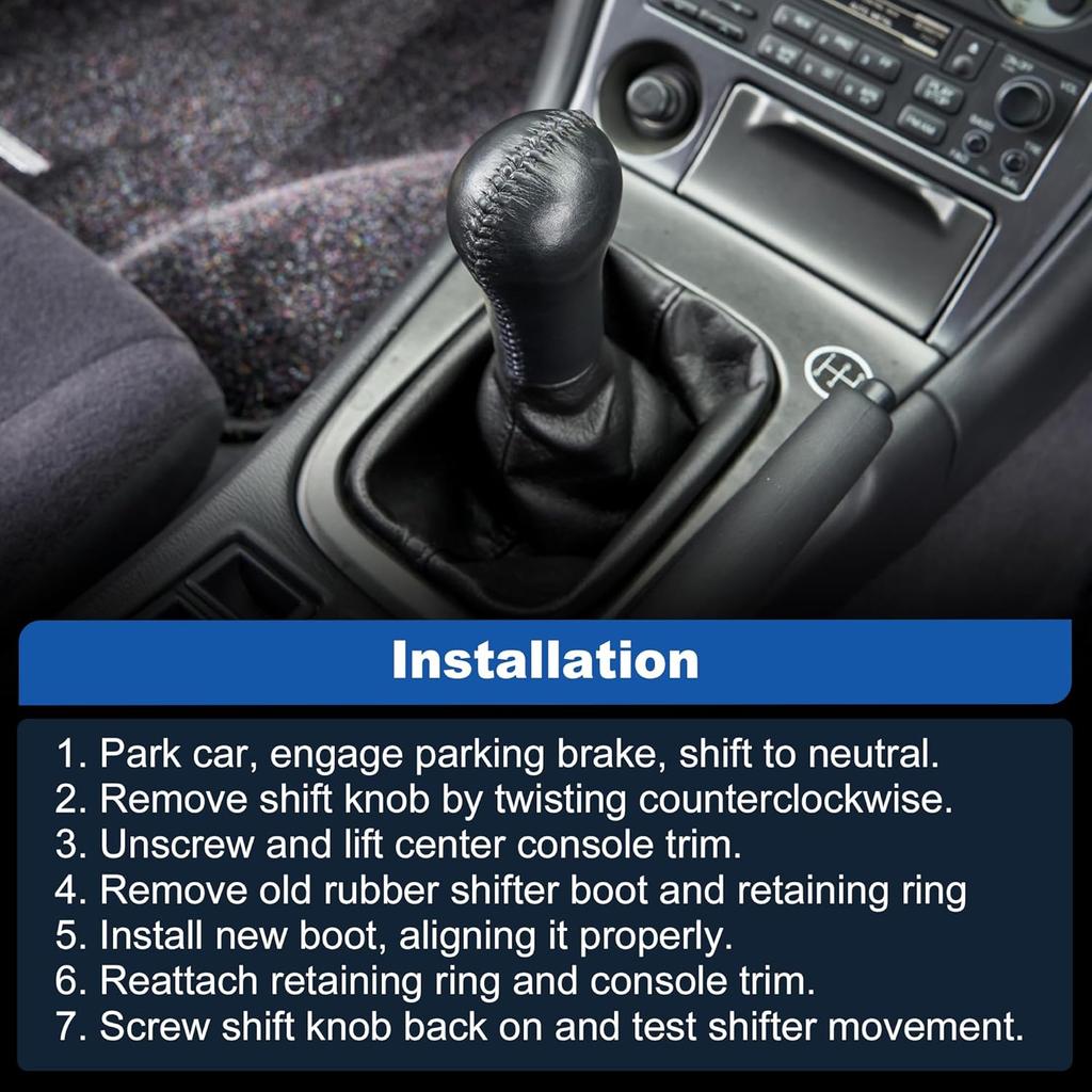 No.32862-05U00 Manual Transmission Rubber Shifter Dust Boot for Nissan 200SX 1986-1988 for Nissan 240SX 1989-1995 for Nissan 300ZX 1986-1989 Shift