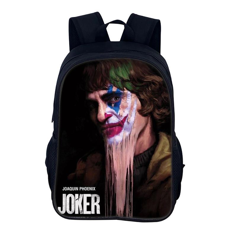 Joker Small Backpack For Men Women Casual Nylon School Bag With Adjustable Straps